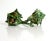 Vintage Italian Ceramic Green & Gold Conch Shell Planters - a Pair For Sale In Providence - Image 6 of 13