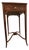 Late 20th Century Maitland-Smith Figured Wood Chairside End Table With Pull-Out Tray For Sale