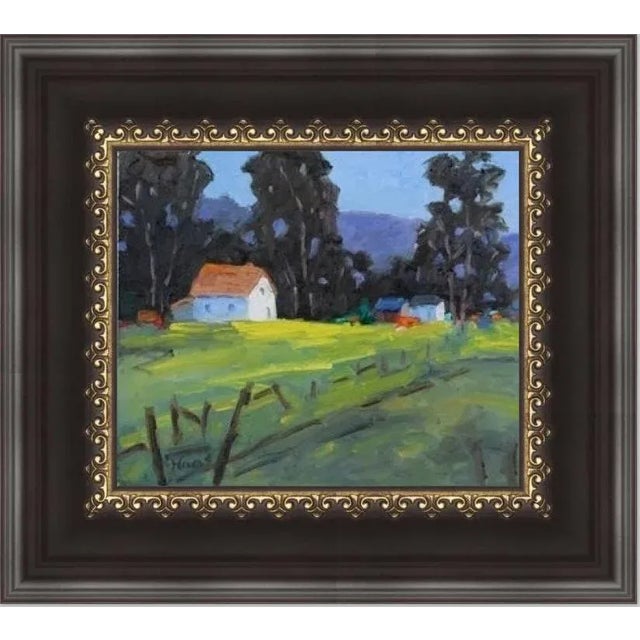 Mendocino Farmhouse, Modern Impressionist Oil For Sale - Image 12 of 12