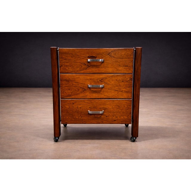 Filing Cabinet & Drawers in Rosewood, Jorge Zalszupin, 1960’s For Sale In New York - Image 6 of 10