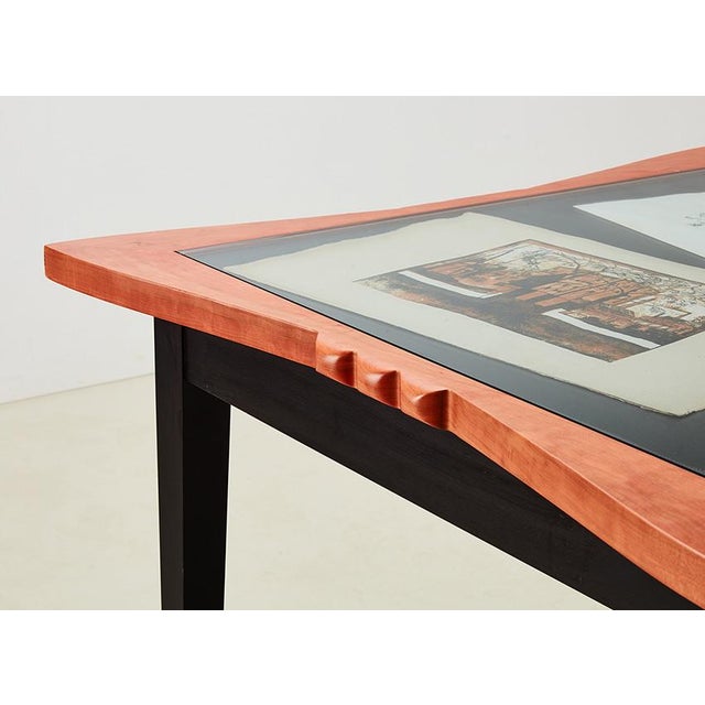 Wood Aga Dining Table by Borek Sipek for Driade Aleph, Italy, 1990s For Sale - Image 7 of 8