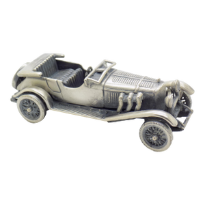 Vintage Italian Handmade Genuine Silver Classic Car Large Solid Rare Figurine