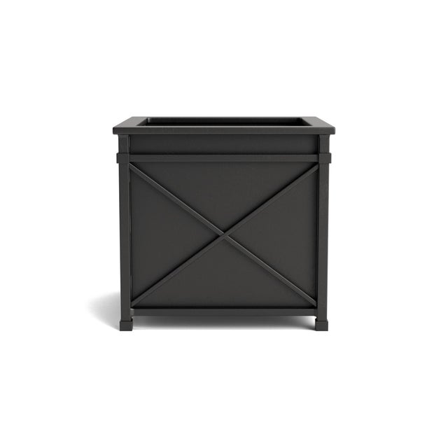 Brown Jordan Brown Jordan Venetian 22" Square Planter, Textured Pewter frame For Sale - Image 4 of 11