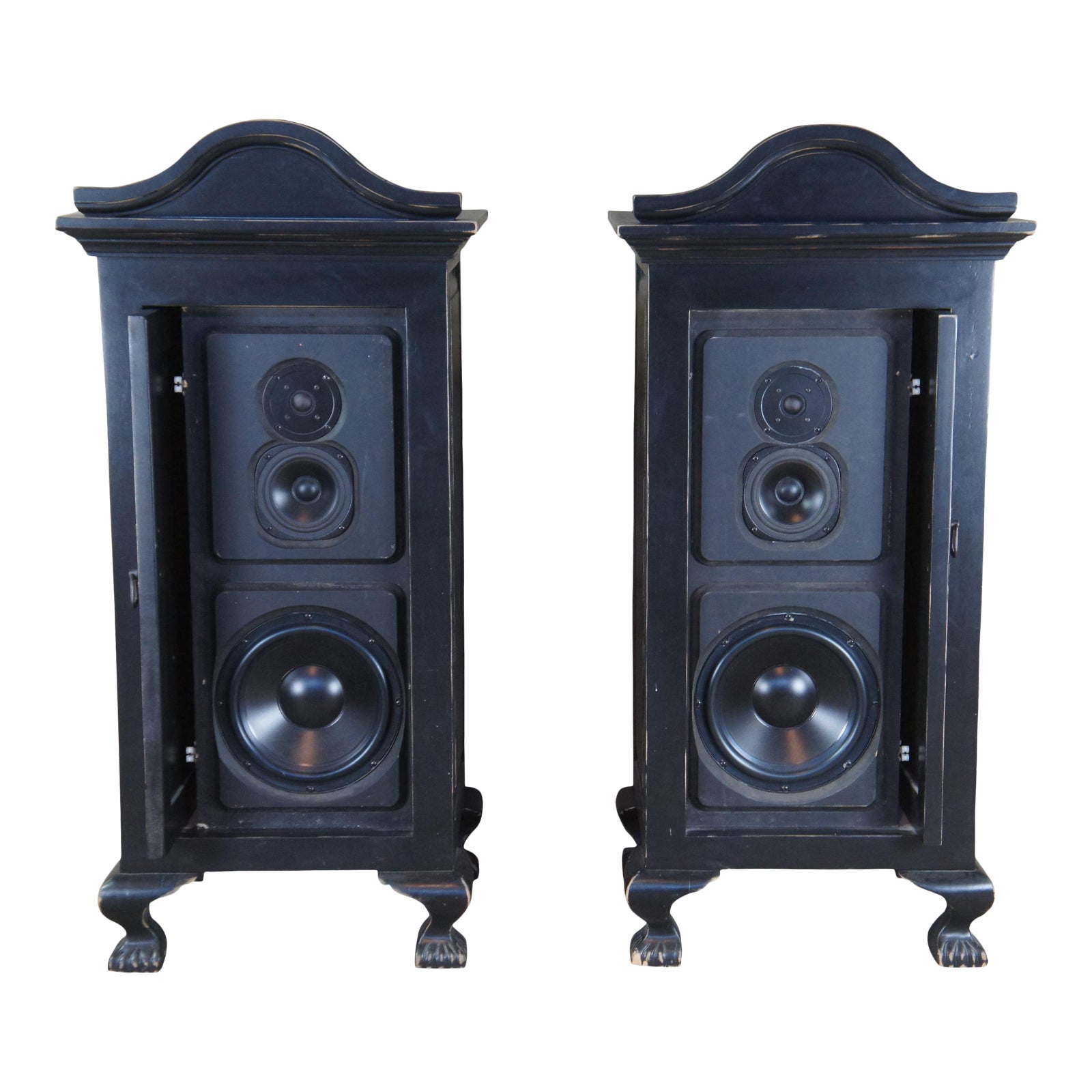 Vintage Late 20th Century Innovative Audio French Country Black