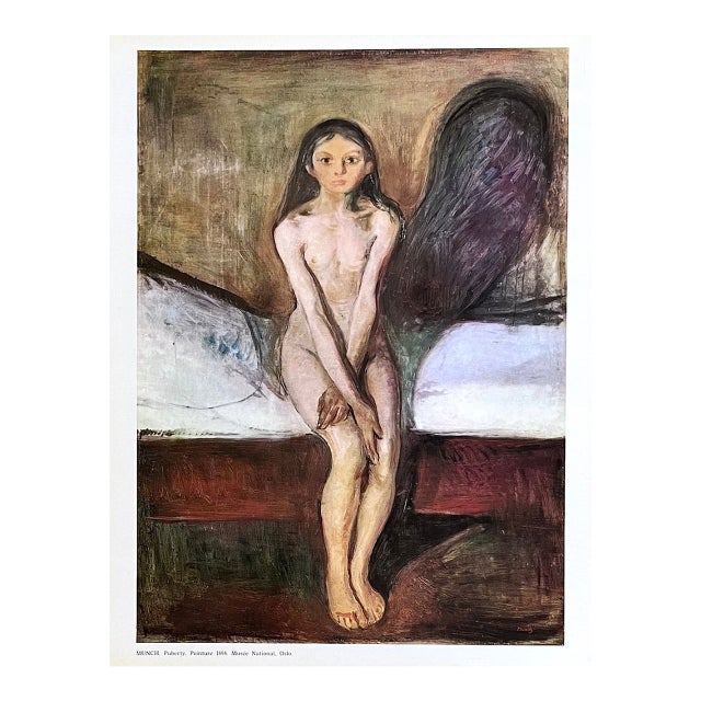 Edvard Munch Puberty1895 XXe Siecle 23 1964 For Sale