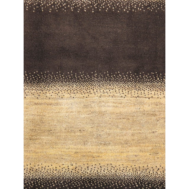 Contemporary Vintage Hand-Knotted Persian Gabbeh Rug 5'4" X 8'0" For Sale - Image 3 of 5