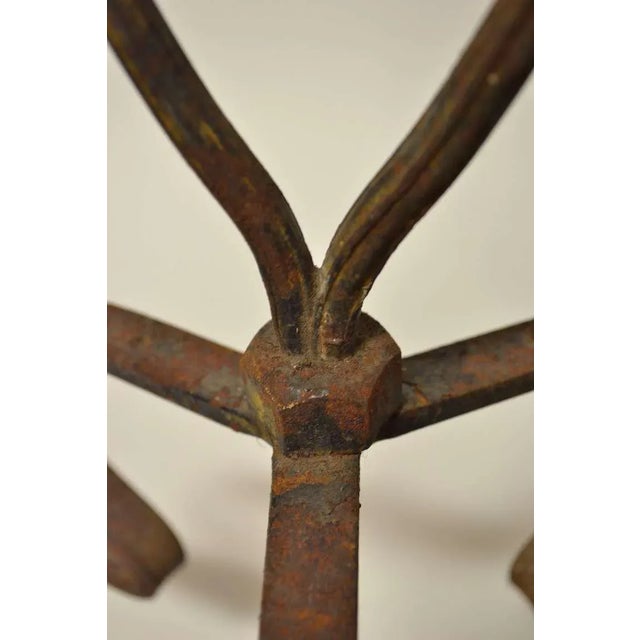 Arts & Crafts Salterini Style Wrought Iron Plant Stand For Sale - Image 3 of 7