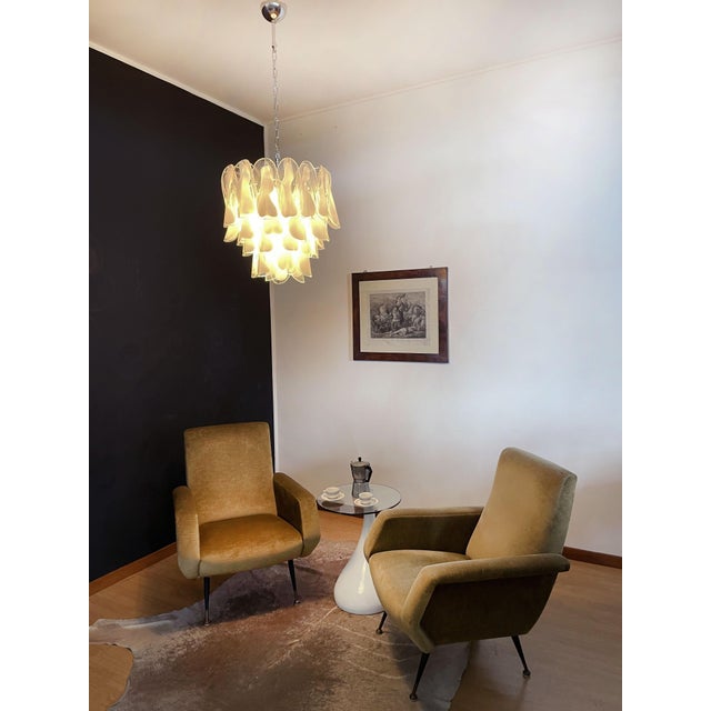 Vintage Italian Murano Chandelier with 41 Rondini Glass from Mazzega, 1990s For Sale - Image 16 of 18