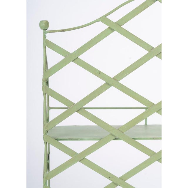 1950s Small Painted Metal Shelf, 1950s For Sale - Image 5 of 6