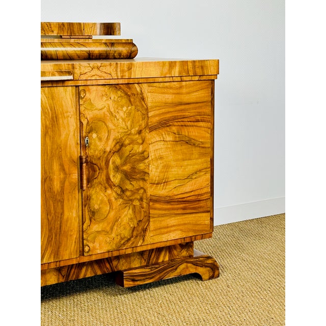 Art Deco Walnut Burl Sideboard by Jules Leleu, 1930 For Sale - Image 11 of 18