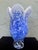 Royal Gallery Blue & White Handblown Art Glass Vase, Poland, 1999 For Sale - Image 4 of 9