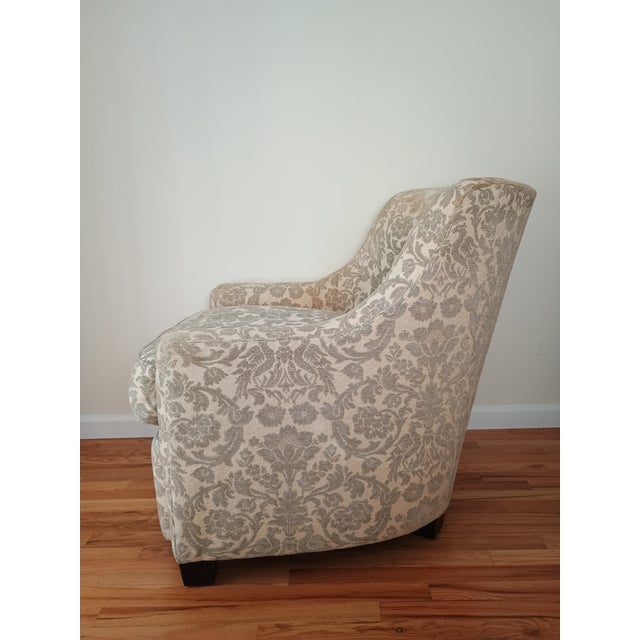 Contemporary 1990s Baker Furniture Company Slope Arm Club Chair #2 For Sale - Image 3 of 14