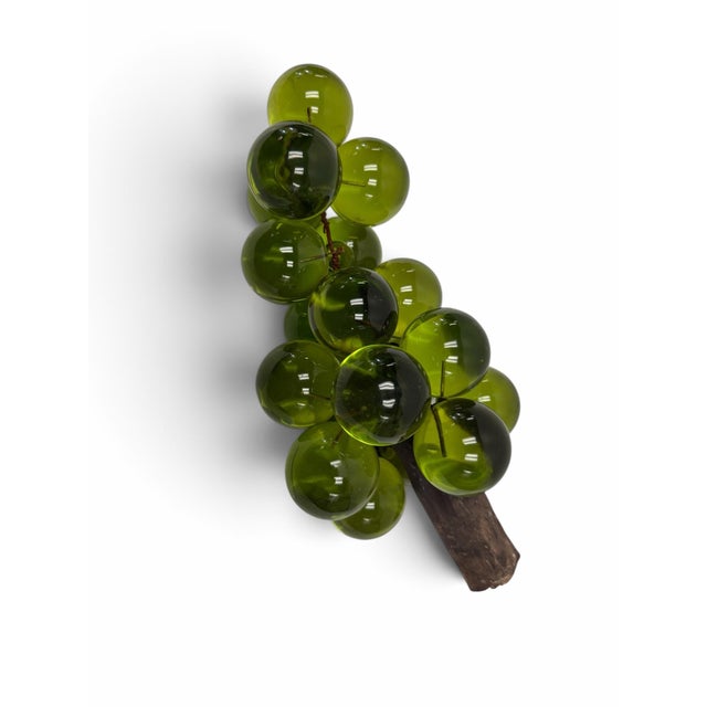 Mid 20th Century Vintage Mid-Century Modern Olive Green Lucite Grape Cluster Accent Piece For Sale - Image 5 of 6