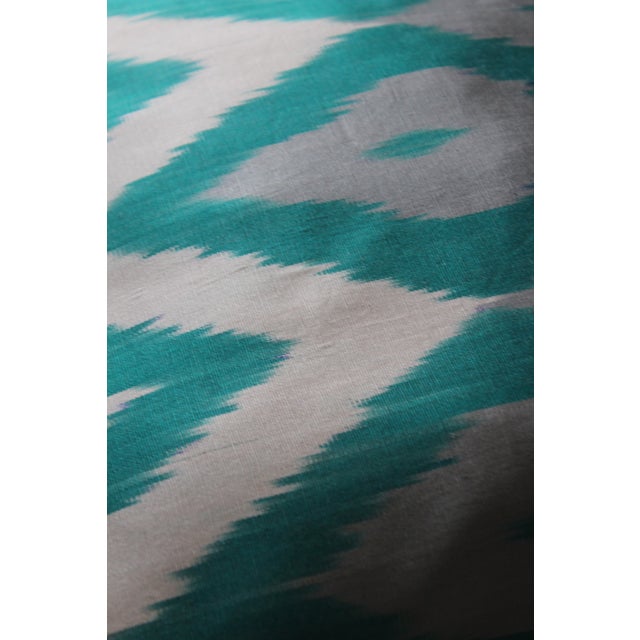 Blue Ikat Accent Cover will fascinate you with its high quality textile and natural colors. For weaving these Ikat Cover...