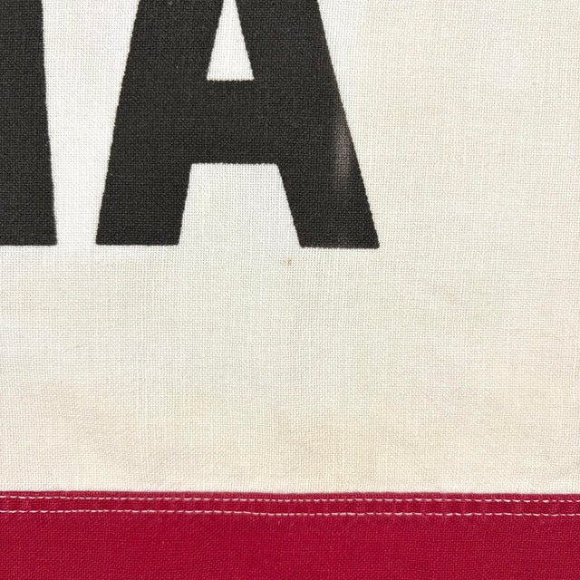 American Oversize Genuine Vintage Cotton California Republic Bear Flag For Sale - Image 3 of 10