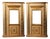 Faux Marble Lacquer and Giltwood Open Shelves, Set of 2 For Sale