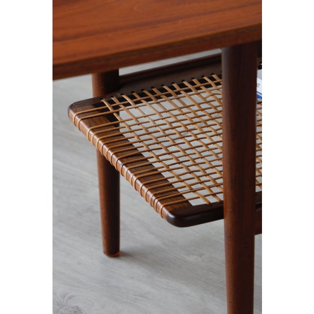 Mid-Century Modern Danish Double-Tiered Teak Coffee Table, 1960 For Sale - Image 3 of 18