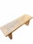 Rustic Mid-Century Style Brutalist Solid Oak Bench For Sale - Image 3 of 4