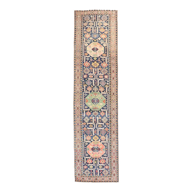 Early 20th Century Rare Caucasian Wide Runner - 3'9" x 15'8" For Sale