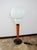 Modern Table Lamp in Metal, Wood, and Glass, 1970s, in Very Good conditions. Designed 1970 to 1979 European Plug (up to...