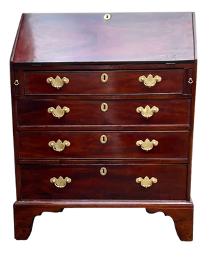 English George III Mahogany Fall Front Desk 1780