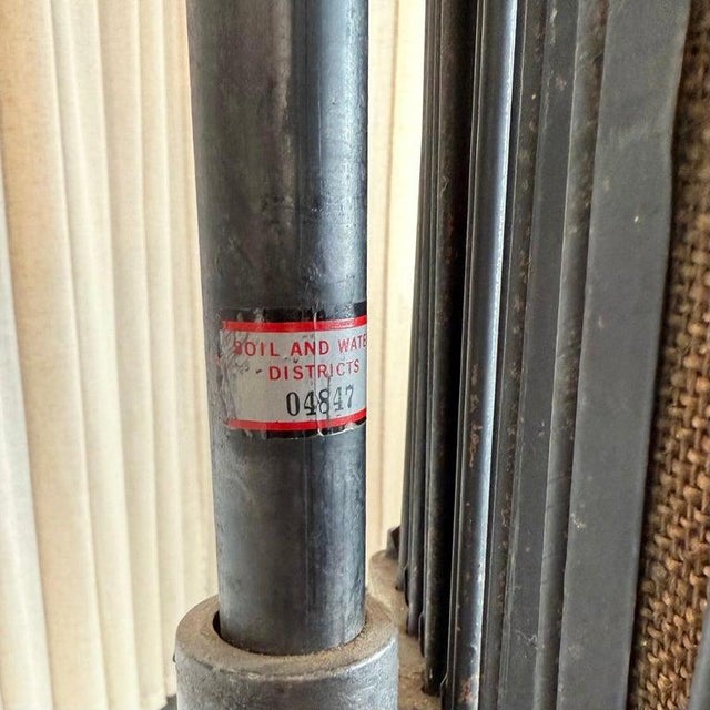 1940s Industrial Steel Swinging Multi-Panel Presentation Stand For Sale - Image 9 of 9