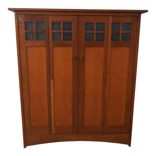 Stickley Arts & Crafts Mission Tv Cabinet For Sale
