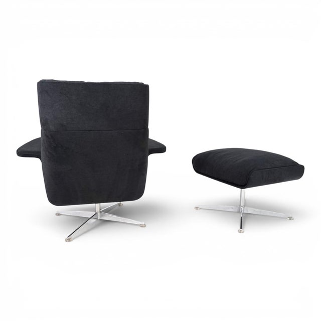 Siesta 62 Lounge Chair with Ottoman by Jacques Brule for Kaufeld, 1960s, Set of 2 For Sale - Image 4 of 18