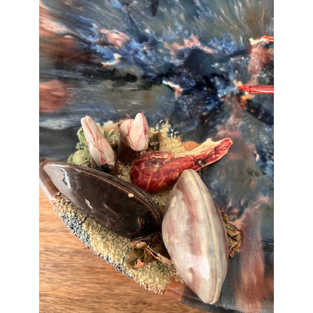1930s Vintage Portuguese Louca De Caldas Palissy Majolica Platter For Sale In Houston - Image 6 of 12