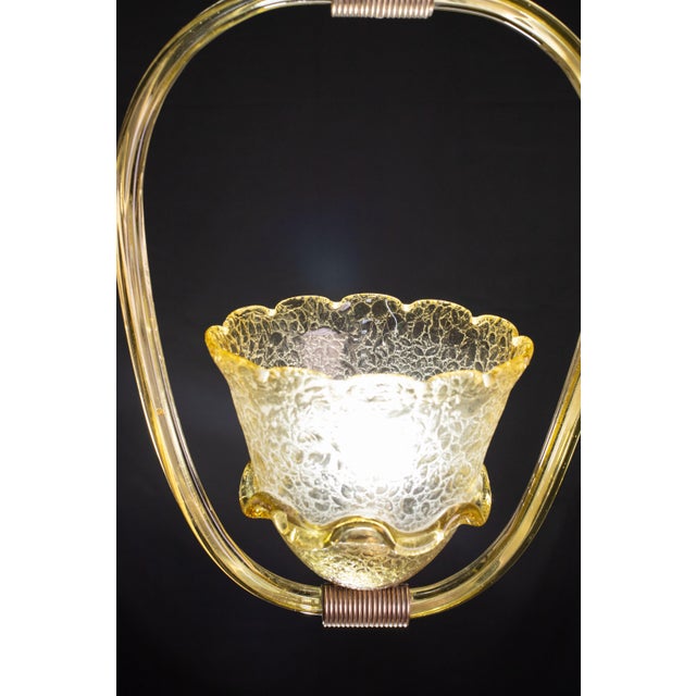 Amber Art Deco Barovier E Toso Pendant, 1940 For Sale - Image 6 of 12