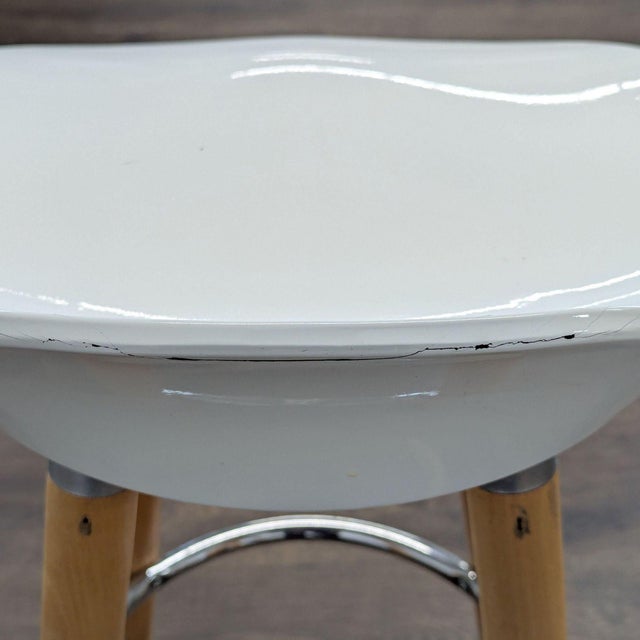 Wood Set of Four Songmics/Costway Wooden Stools For Sale - Image 7 of 9