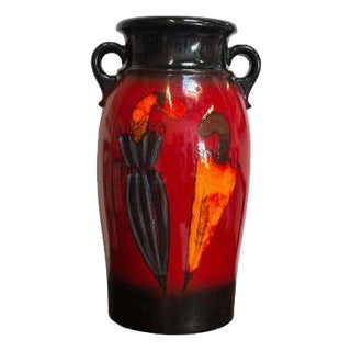 Mid-Century Modern West German Ceramic Umbrella Stand by Scheurich For Sale