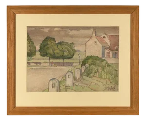 James Walker Tucker, Boundary Stones, 1930s, Watercolour