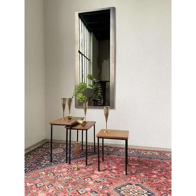 Modernist Teak Nesting Tables, 1950s, Set of 3 For Sale - Image 14 of 18