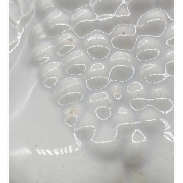 Mid Century California Pottery White Grape Vine Tureen With Ladle and Underplate For Sale In Houston - Image 6 of 12