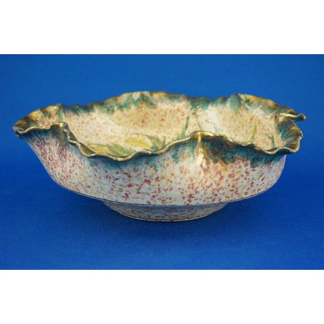 Vintage Italian Ceramic Bowl Centerpiece by Saca Sesto Fiorentino, 1940s For Sale - Image 9 of 18
