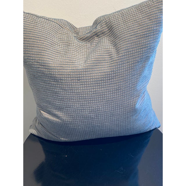 Contemporary Exquisite Corn Blue Decorative Accent Pillows For Sale - Image 3 of 5