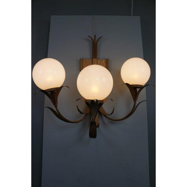 Large Floral Wall Lamp For Sale - Image 4 of 16