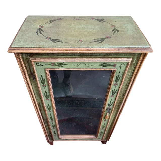 Venetian Display Case in Painted Wood For Sale
