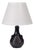 Søholm Stentøj, Danish Modern Table Lamp, Blue Stoneware, Denmark, 1960s For Sale