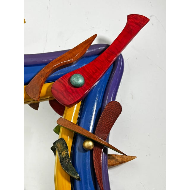 Robert Field Hand Crafted Post Modern Wall Mirror For Sale In Boston - Image 6 of 9