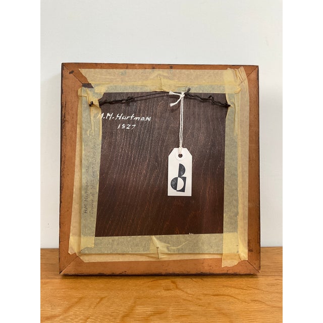 1920s Original Antique Painting Art of Ship by h.m. Hartman 1927 For Sale - Image 5 of 6