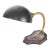 Restored 1920s Industrial Steel Gooseneck Desk Lamp For Sale