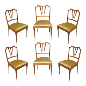 Formal Mid-Century Dining Chairs - Set of 6