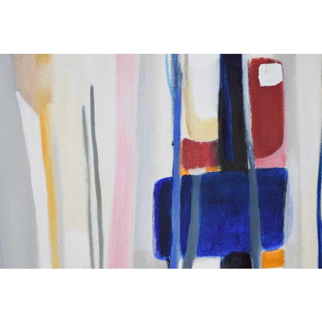 Mid-Century Modern B. Keville Oil on Canvas Abstract For Sale - Image 3 of 9