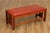 High Quality American Made Solid Cherry Mission Style Bench By Stickley Featuring Vertical Spindle Sides, Pegged Mortise...