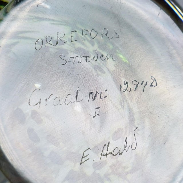 Early Fish Graal Vase by Edward Hald for Orrefors, Sweden 1948 For Sale - Image 10 of 10