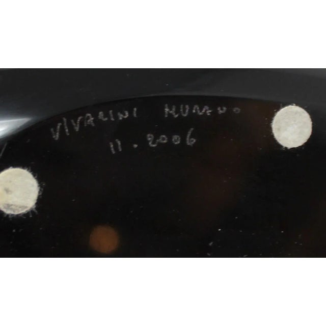 Contemporary "Black Hole" Murano Glass Vase by the Vivarini Furnace For Sale - Image 4 of 11