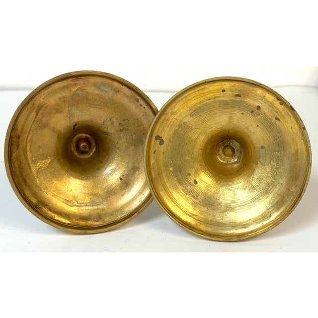 19th Century Pair Louis XVI Revival Ormolu Candlesticks, French, Belle Époque, C. 1880–1900 For Sale - Image 5 of 15