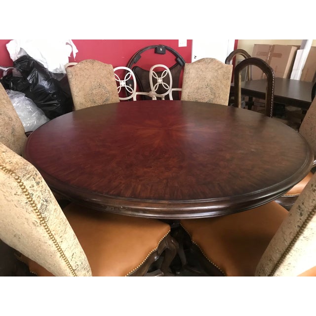 Thomasville Furniture Hills of Tuscany Elba Dark Rustico Round Dining